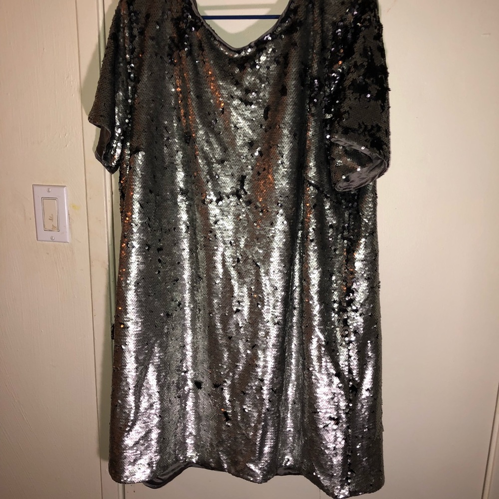 Shift Plus Size Sequin Dress